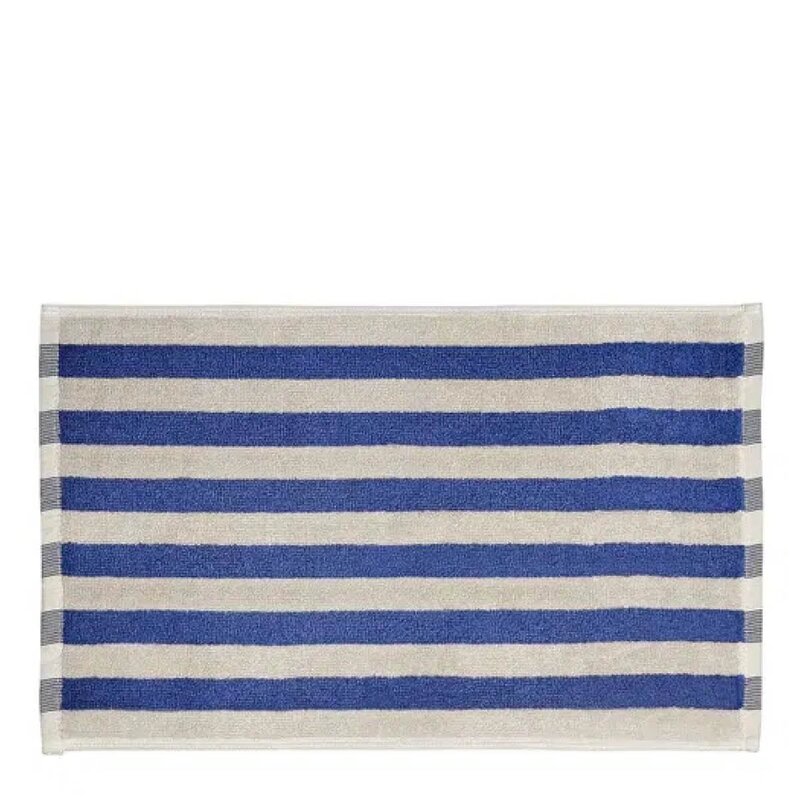 Blomus Arto gjestehåndkle 50x30 cm 2 stk beige/blå brede striper
