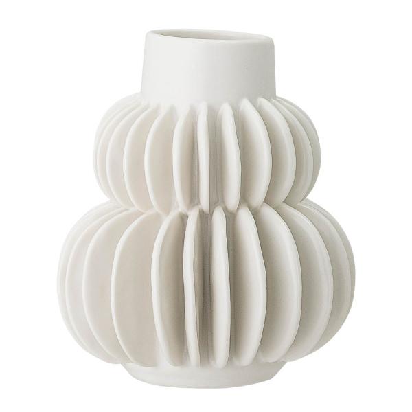 Bloomingville Halfdan vase 14 cm hvit