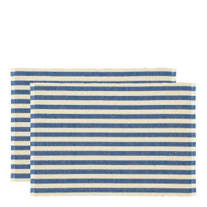 Södahl Statement Stripe spisebrikke 33x48 cm 2 stk blue