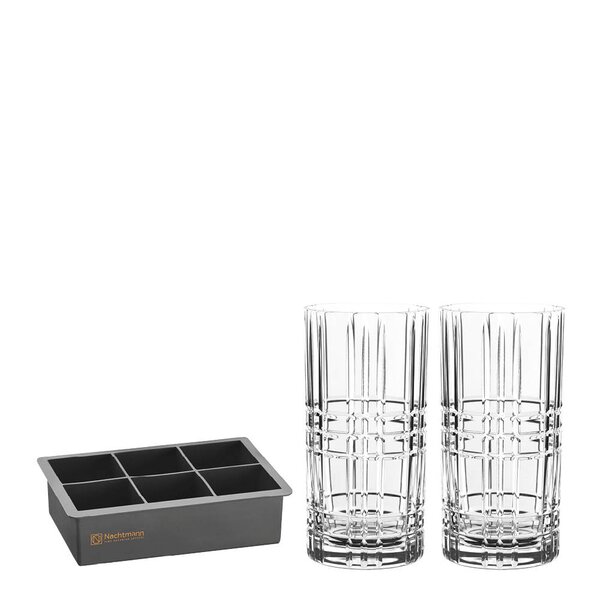 Nachtmann - Square longdrinkglassett 44,5 cl 3 deler