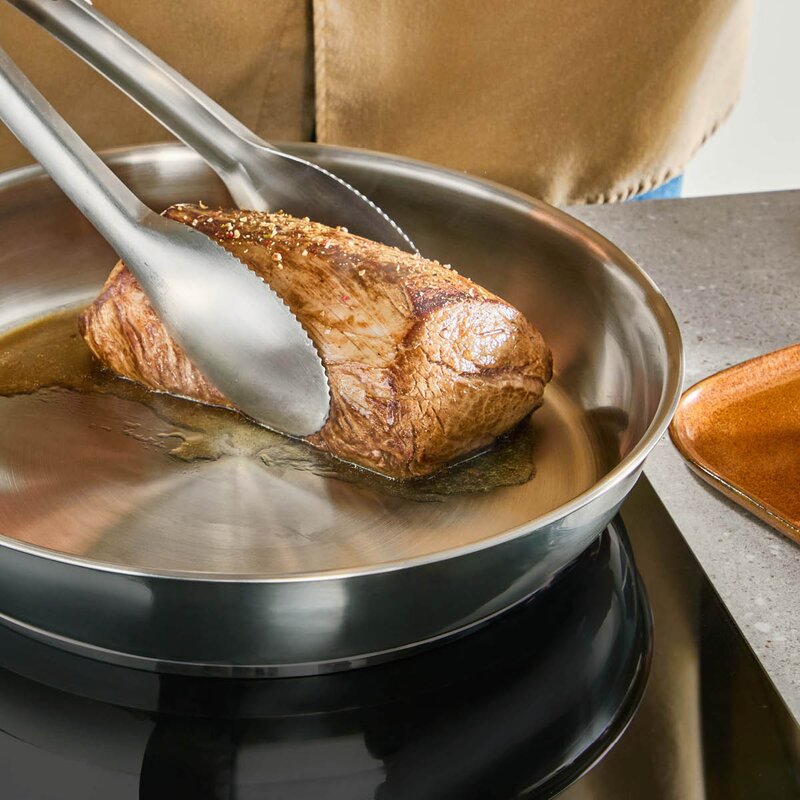 Tefal Ingenio Emotion stekepannesett 3 deler brushed uncoated 