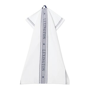 Lexington Icons kjøkkenhåndkle stjerne 70x50 cm hvit/dress blå