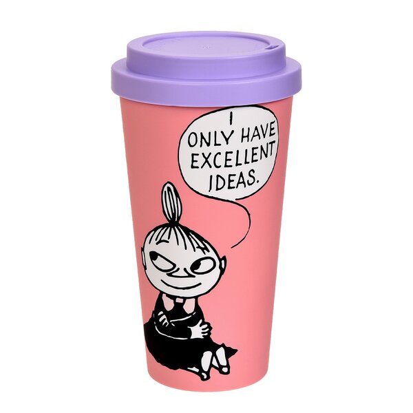 Nordicbuddies Mummi take away kopp 45 cl leende Lille My bærrød