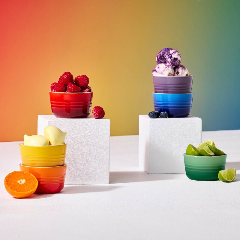 Le Creuset Rainbow ramekin mini 20 cl 6 stk 