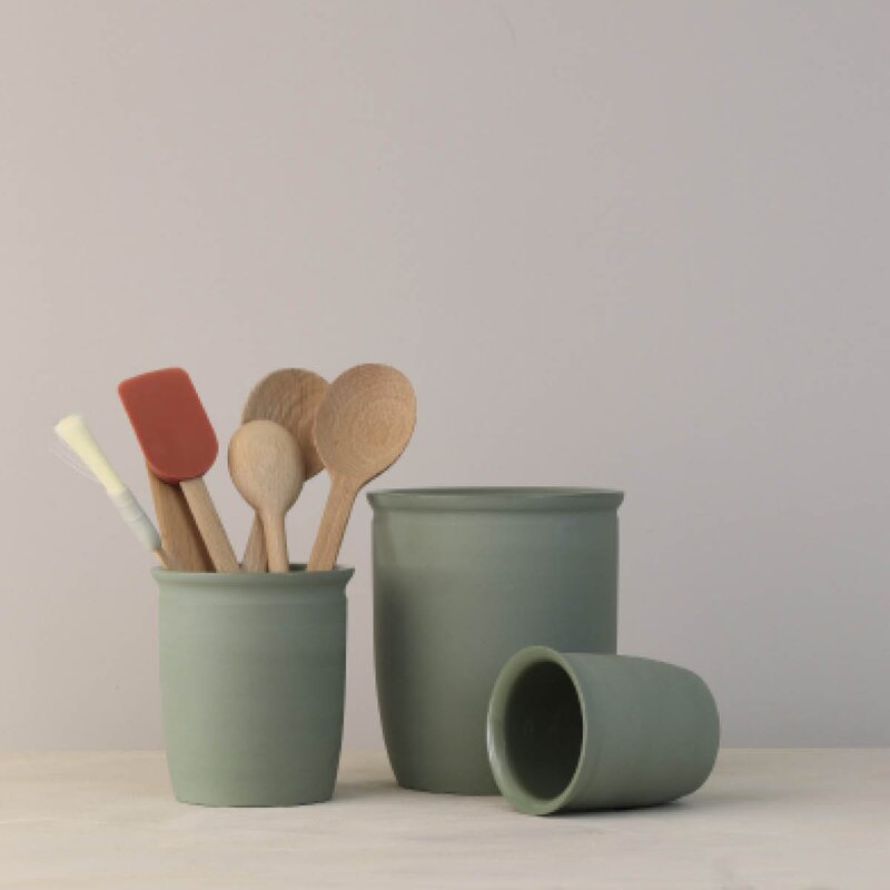 Knabstrup Keramik Knabstrup syltekrukke 2 L Oliven