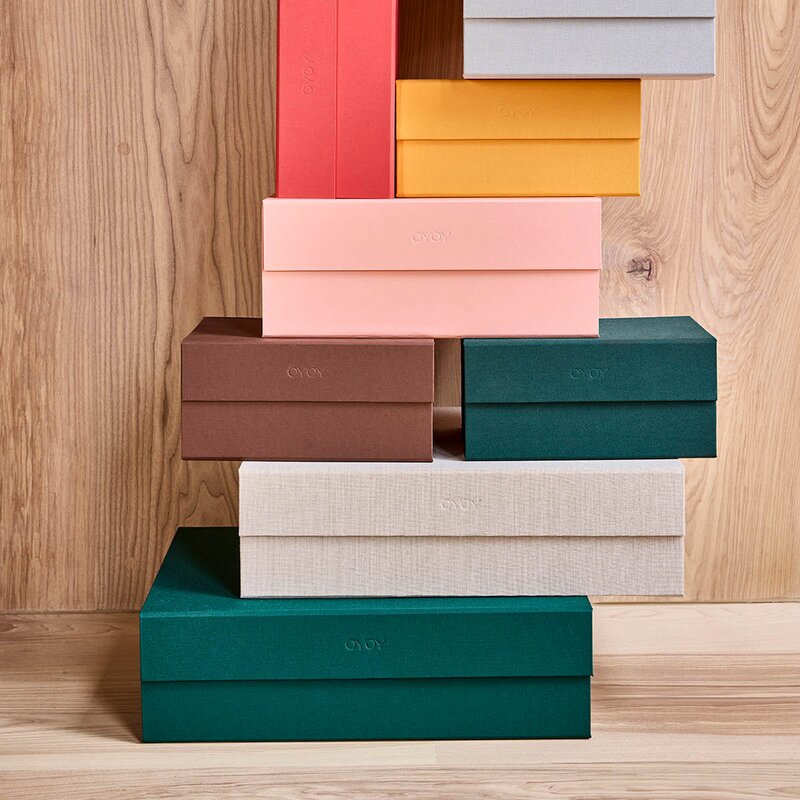 OYOY Hako oppbevaringsboks A3 45x33 cm Dark Green