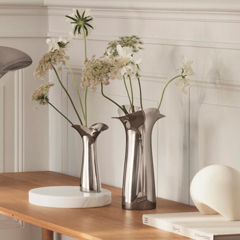 Georg Jensen Bloom Botanica vase 22 cm stål