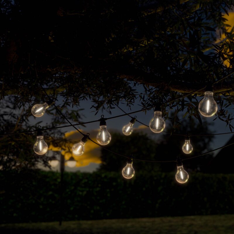 DeluxeHomeart LED lyslenke startsett stor 8 m klar