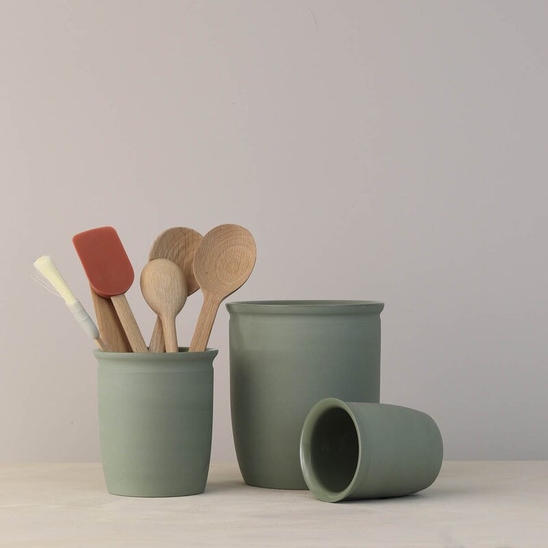 Knabstrup Keramik Knabstrup syltekrukke 0,5 L Oliven