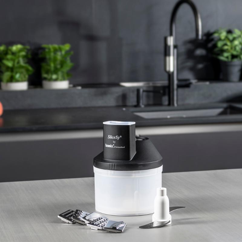 Bamix SliceSy tilbehør til stavmikser svart