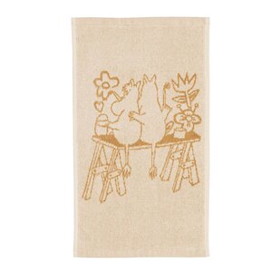 MoominArabia Mummi håndkle 30x50 cm Kjærlighet beige