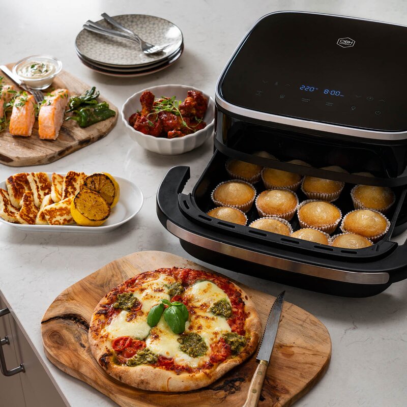 OBH Nordica Easy Fry XL Surface airfryer 31x31x19 cm svart