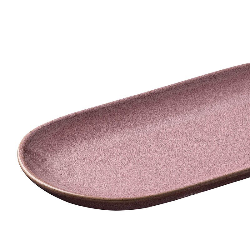 Aida RAW Colour oval tallerken 25 cm Roseish