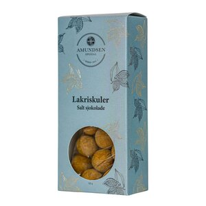 Amundsen Spesial Lakriskuler 130 g salt sjokolade