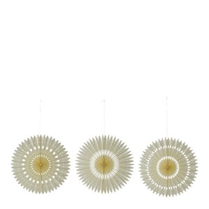 House Doctor Stelle julepynt 3 stk 20 cm off-white