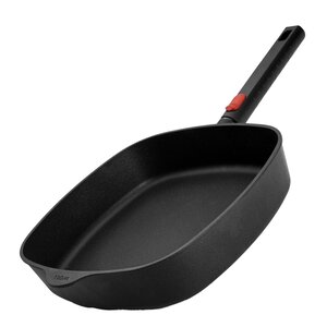 Woll ECO Logix QXR stekepanne firkantet 28 cm avtagbart håndtak svart