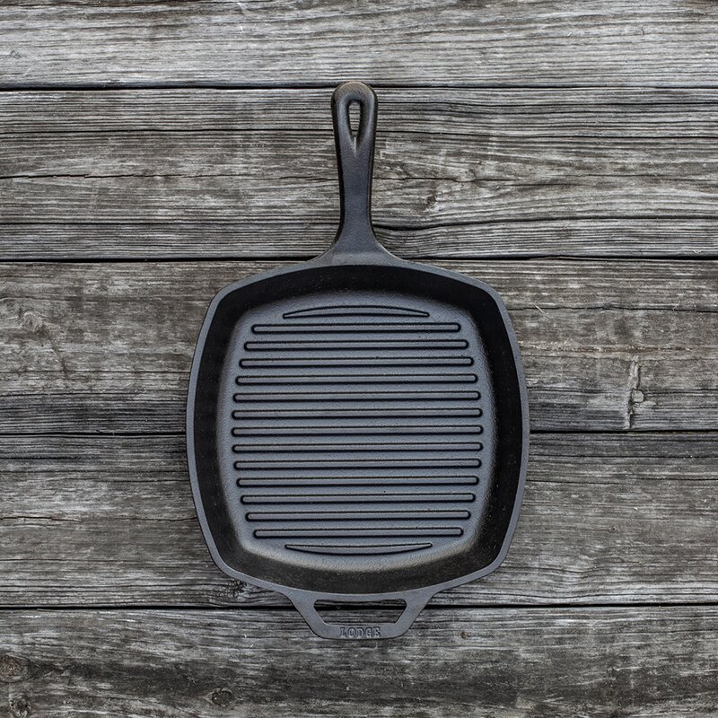 Lodge Cast Iron Classic Collection firkantet støpejernspanne 27 cm