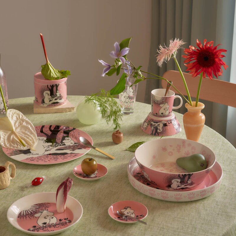 MoominArabia Mummi krukke 0,7L Kjærlighet rosa 30 år