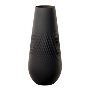 Villeroy & Boch Manufacture Collier Noir vase 26 cm svart