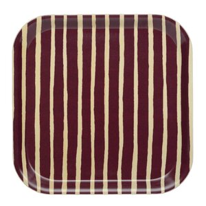 Marimekko Piccolo serveringsbrett 20x20 cm vinrød