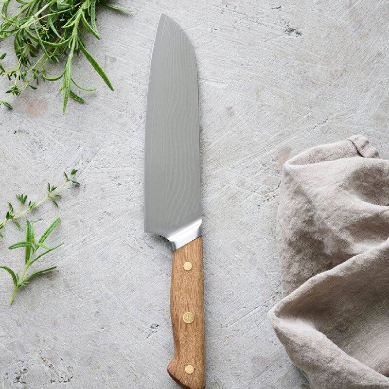 Pillivuyt Gourmet Douron urtekniv 21 cm damaskusstål/eik