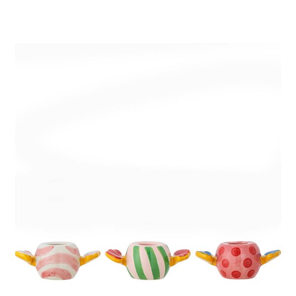 Bloomingville Caramella lysestake 3 stk 9,5x4,5x5 cm multi