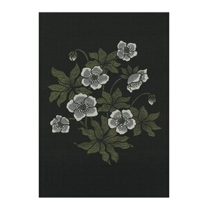 Ekelund Skumringsblomst håndkle 48x70 cm grønn