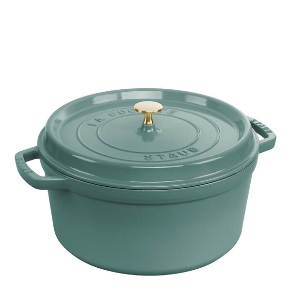 Staub La Cocotte rund gryte 28 cm 6,7L eukalyptus