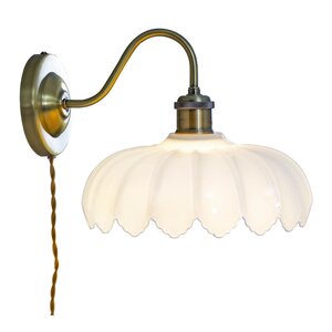 Aneta Lighting Sofia vegglampe 32 cm antikk/hvit