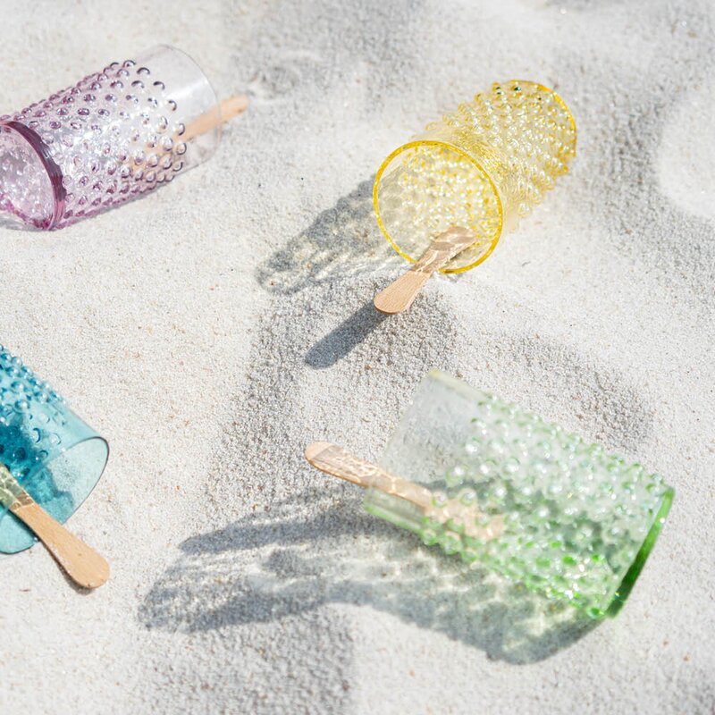 Klimchi Hobnail glass 20 cl beryl