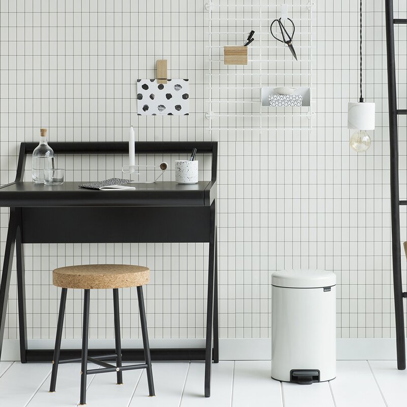 Brabantia NewIcon pedalbøtte 12L hvit