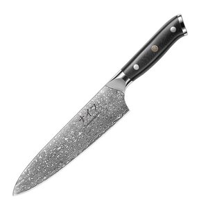 Damaskus by Haws G10 kokkekniv 32 cm svart