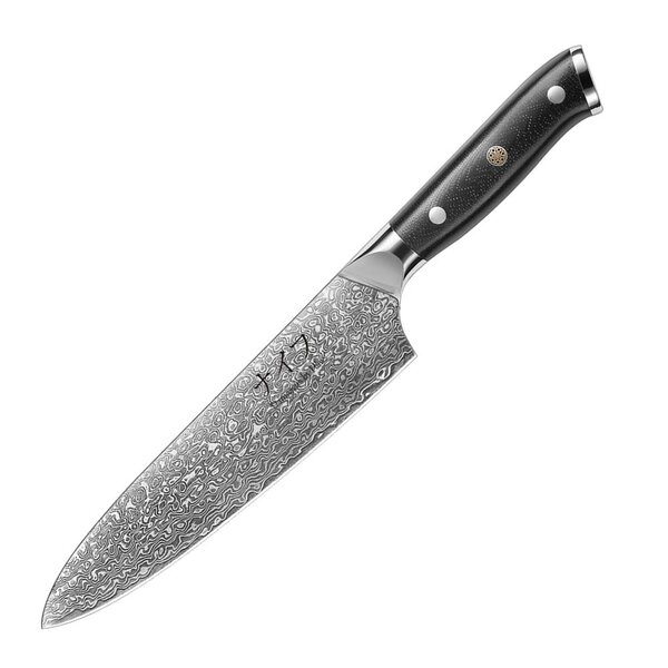 Damaskus by Haws G10 kokkekniv 32 cm svart