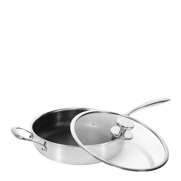 Gladkokken Hybrid sautépanne med lokk 28