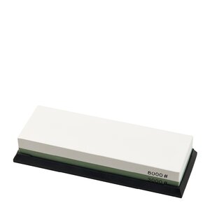 Dorre Suri slipestein 3000/8000 med gummibase 18 cm hvit/grønn