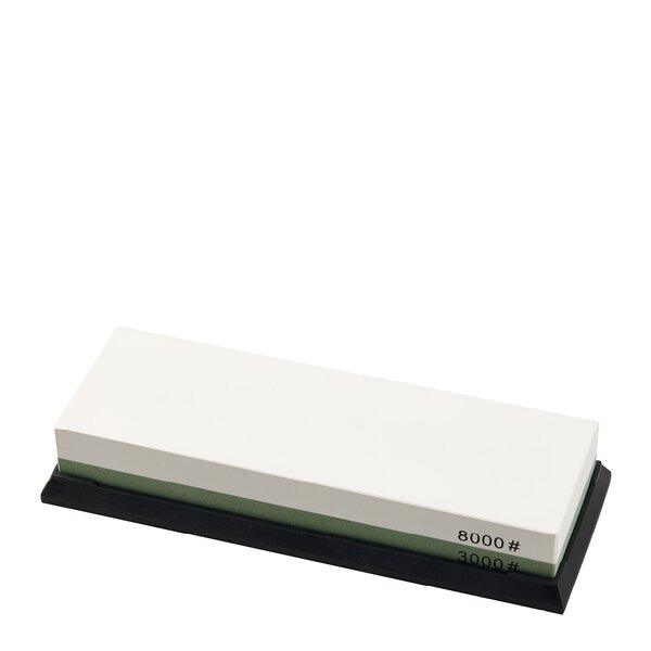 Dorre Suri slipestein 3000/8000 med gummibase 18 cm hvit/grønn