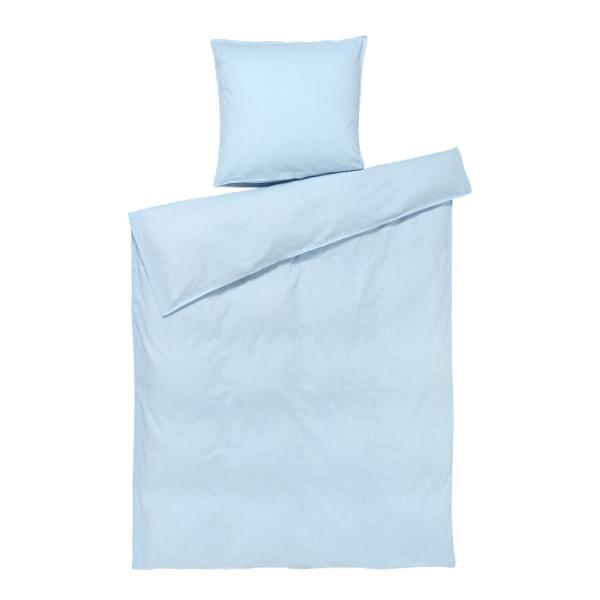 Juna Monochrome sengetøy 140x200 cm lys blå
