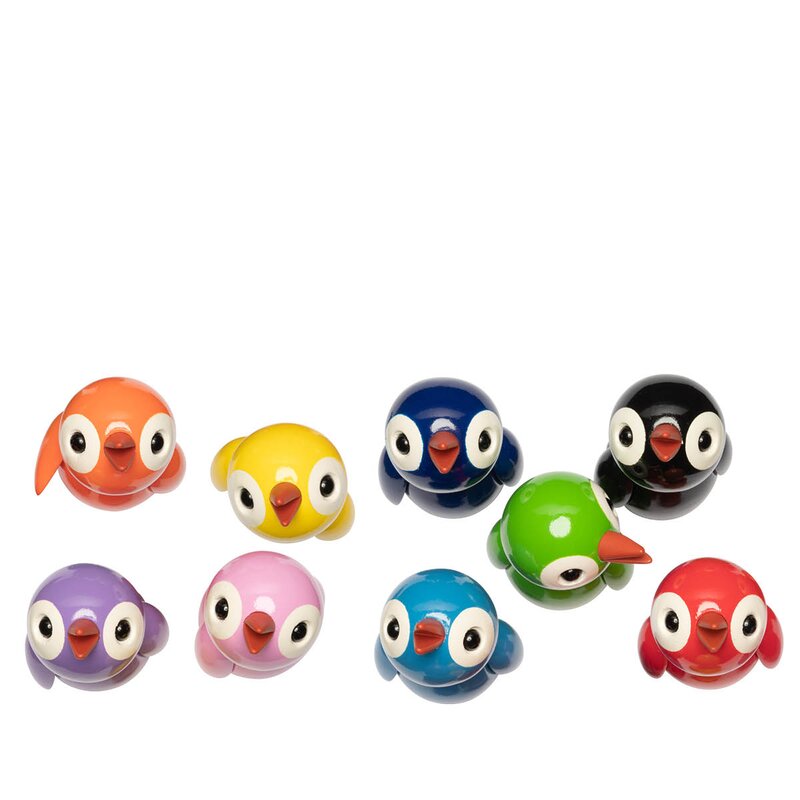 Spring Copenhagen Spring Birds trefigur 6,5 cm grateful green