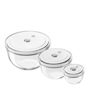 Zwilling Fresh & Save vakuumskålsett 6 deler glass