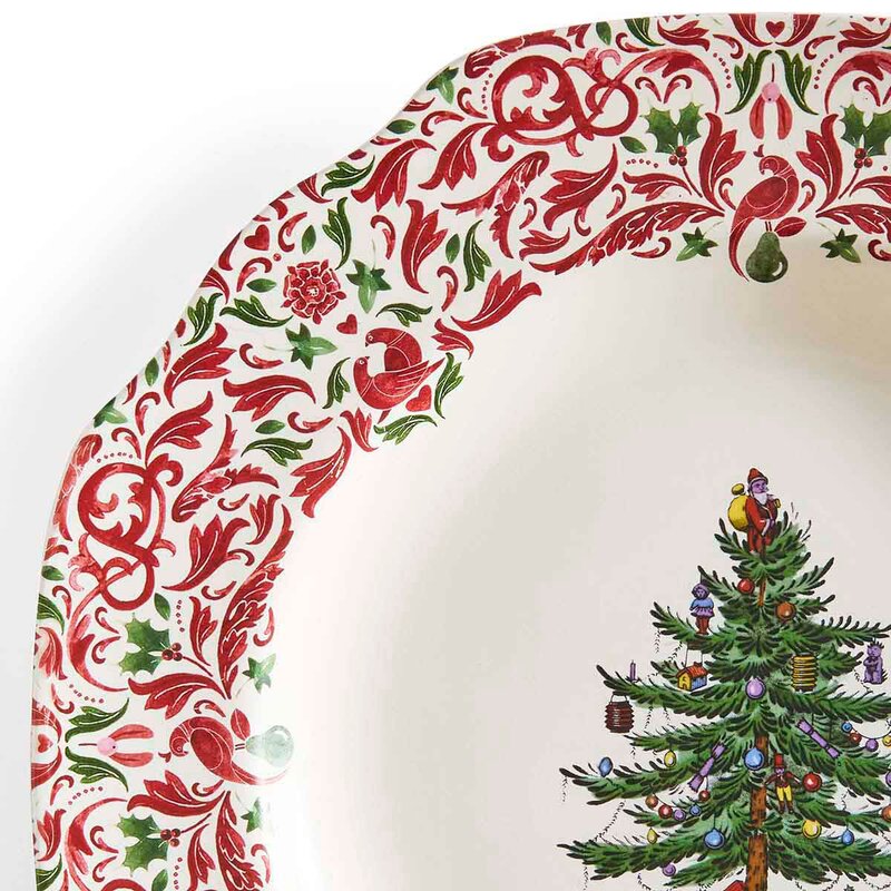 Spode Christmas Tree Yuletide kuvertallerken 27 cm