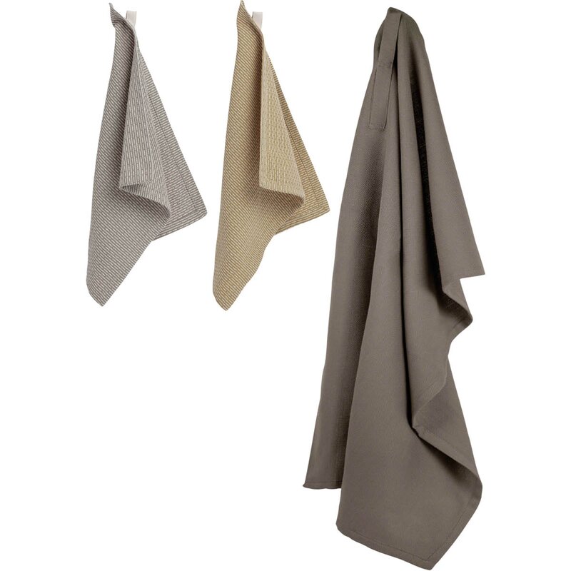 The Organic Company Gavepakke med kjøkkenhåndkle og kjøkkenklut 