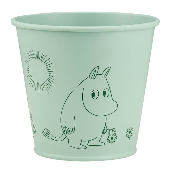 Muurla Mummi metallpotte 11 cm grønn