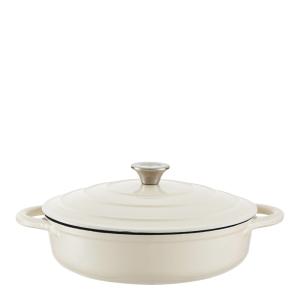 Barbary&Oak Lav støpejernsgryte 28 cm 2,5L krem