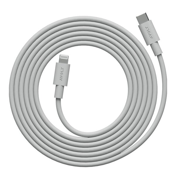 Avolt Cable 1 USB-C til Lightning kabel 2 m Gotland Grey