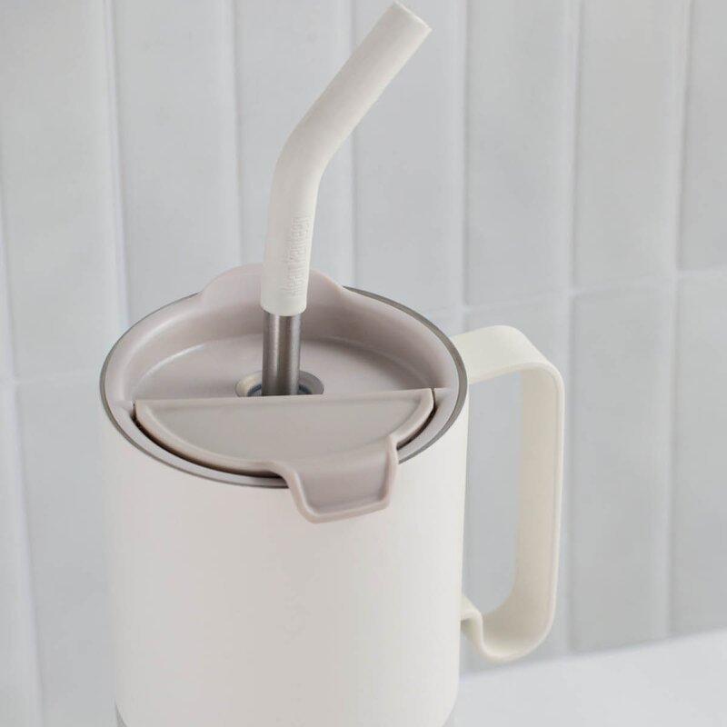 Klean Kanteen Rise Tumbler 77 cl med sugerørslokk Barely Blue