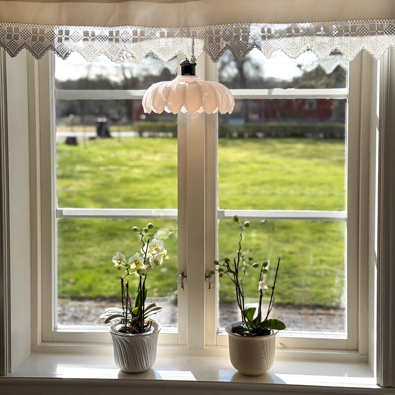 Aneta Lighting Sofia vinduspendel 25 cm svart/hvit