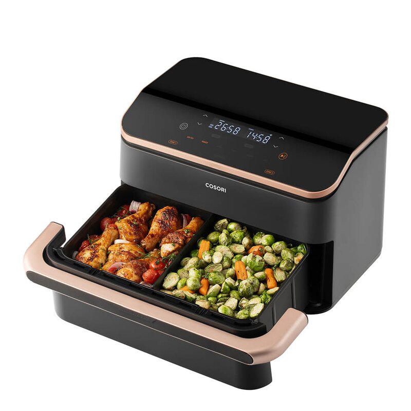 Cosori Dual Blaze Twinfry airfryer 10L mørk grå