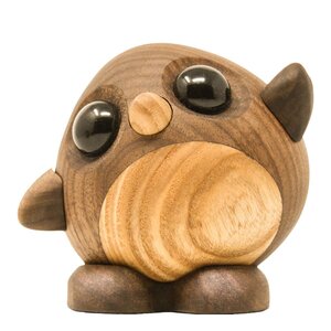 FableWood Daisy pingvin trefigur 8 cm valnøtt/ask