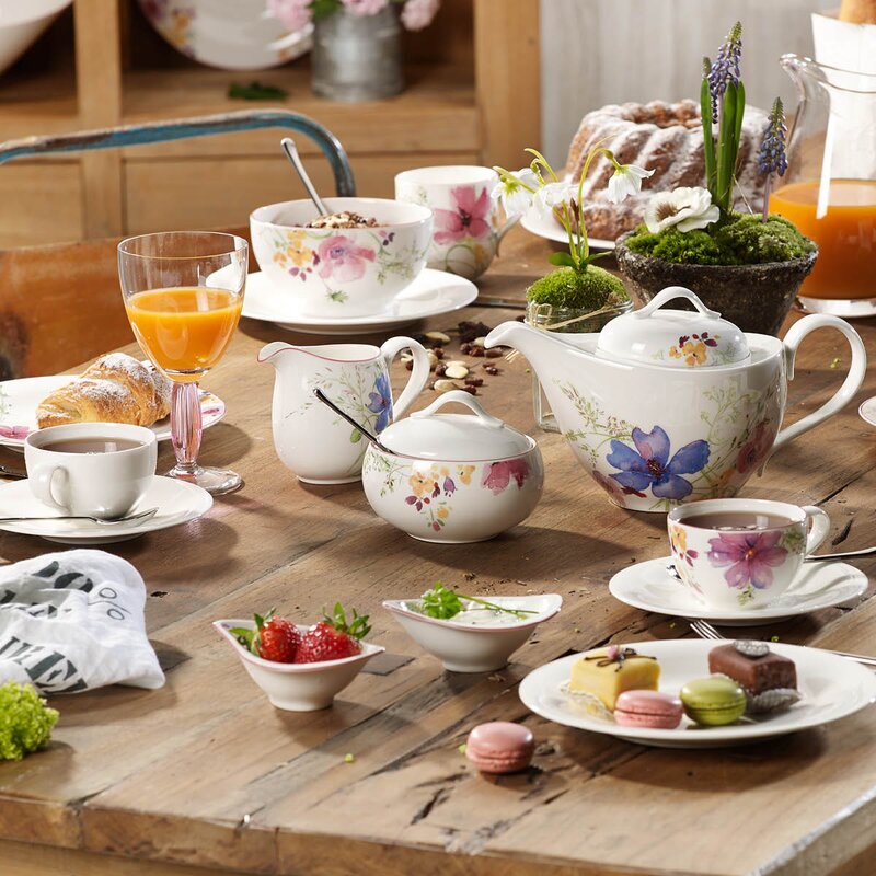 Villeroy & Boch Mariefleur Gris Basic sukkerskål 45 cl