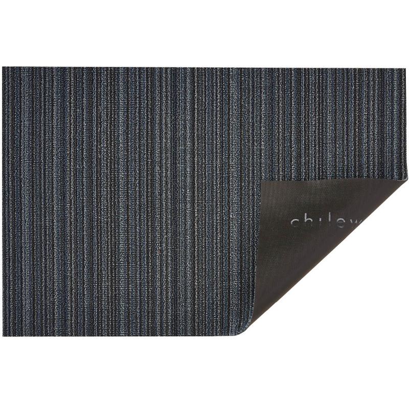 Chilewich Skinny Stripe dørmatte 46x71 cm blue